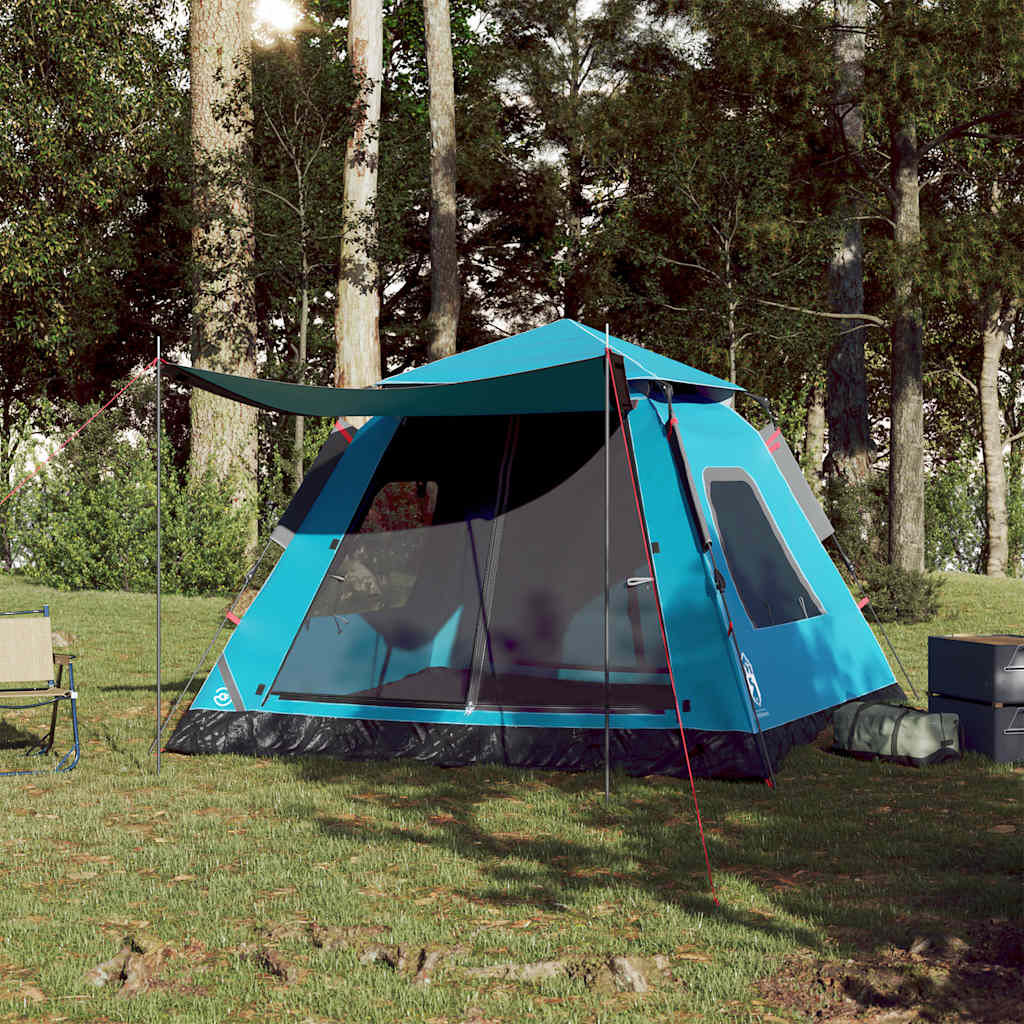 Camping-tentkoepel quick-release-blauw, 5-persoons, 1, x - number 3.