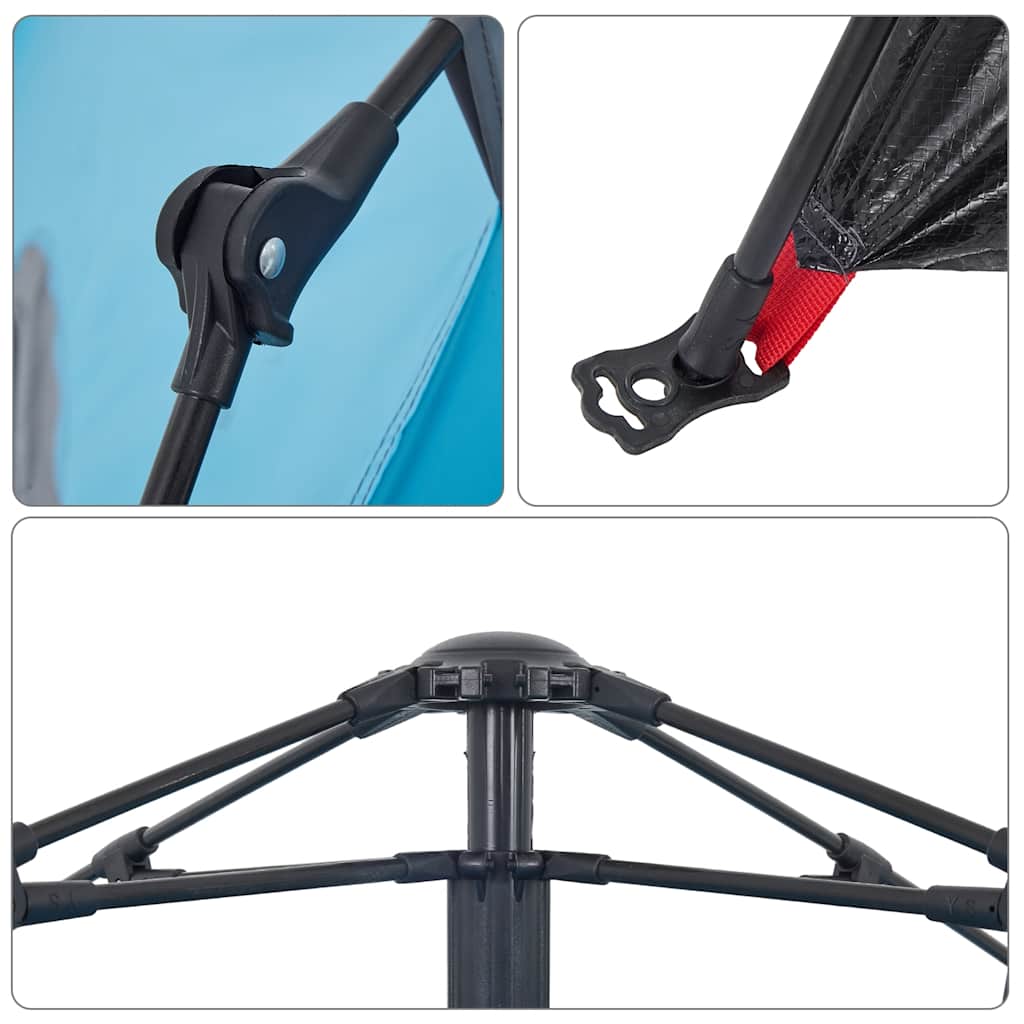 Camping-tentkoepel quick-release-blauw, 5-persoons, 1, x - number 12.