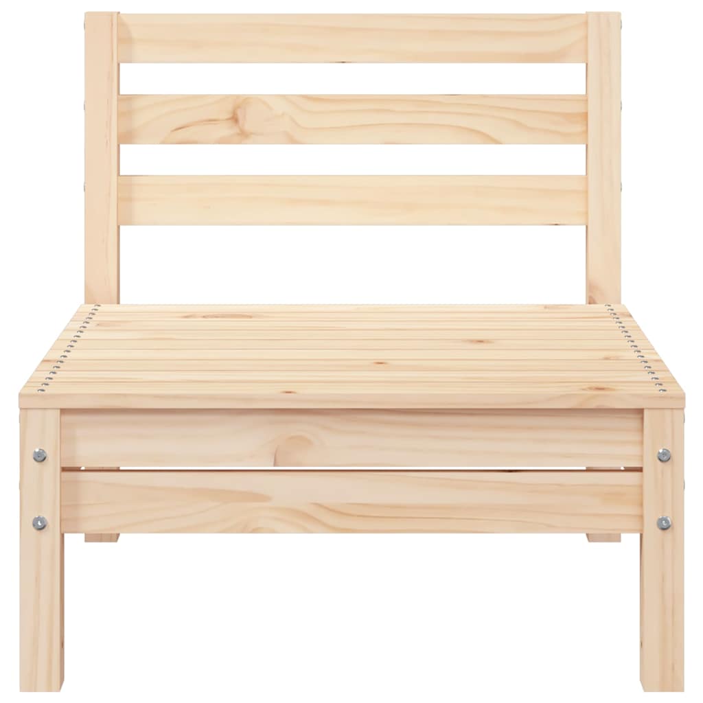 3-personers havesofa massivt fyrretræ - fyrretræ naturlig, 1, 2x hjørnedel + midterdel - number 8.