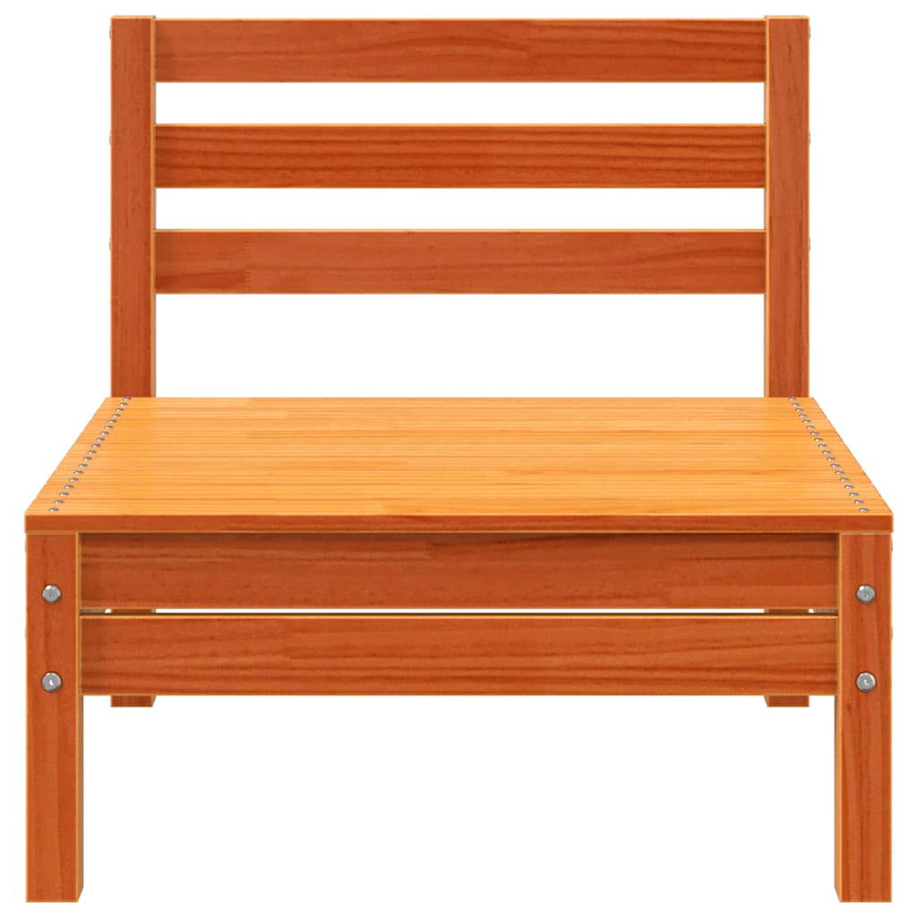 Soffmodul utan armstöd massiv furu gyllenbrun - number 4.