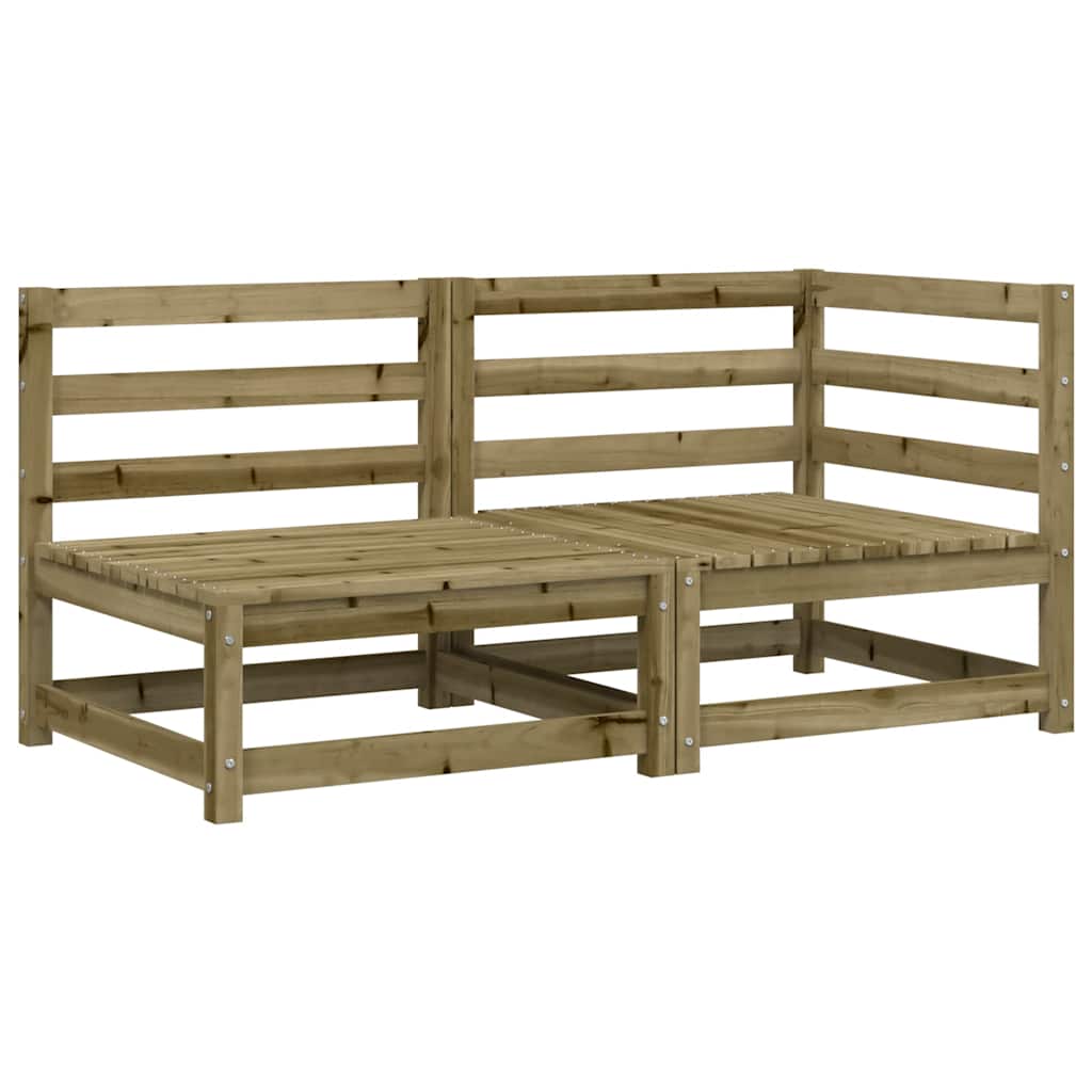2-personers havesofa imprægneret fyrretræ - number 2.