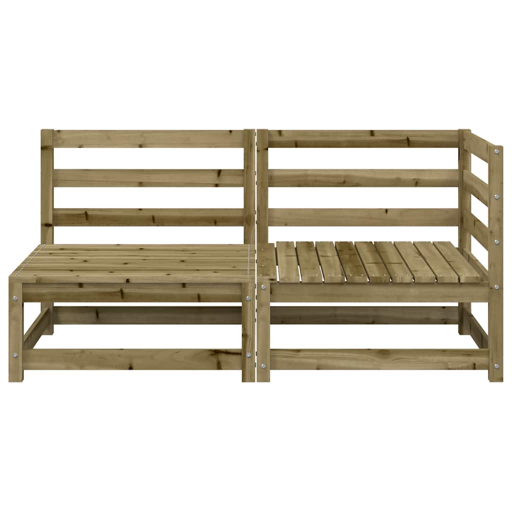 2-personers havesofa imprægneret fyrretræ - number 4.