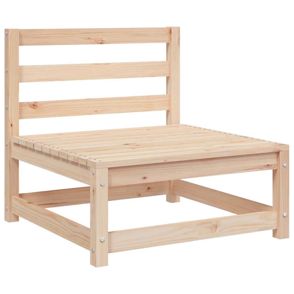 2-personers havesofa massivt fyrretræ - fyrretræ naturlig, 1, hjørnedel + stol - number 5.
