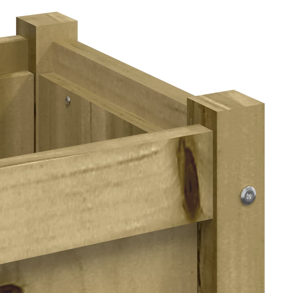 Planter 90x31x31 cm impregnated pine - natural impregnation, 1 - number 9.