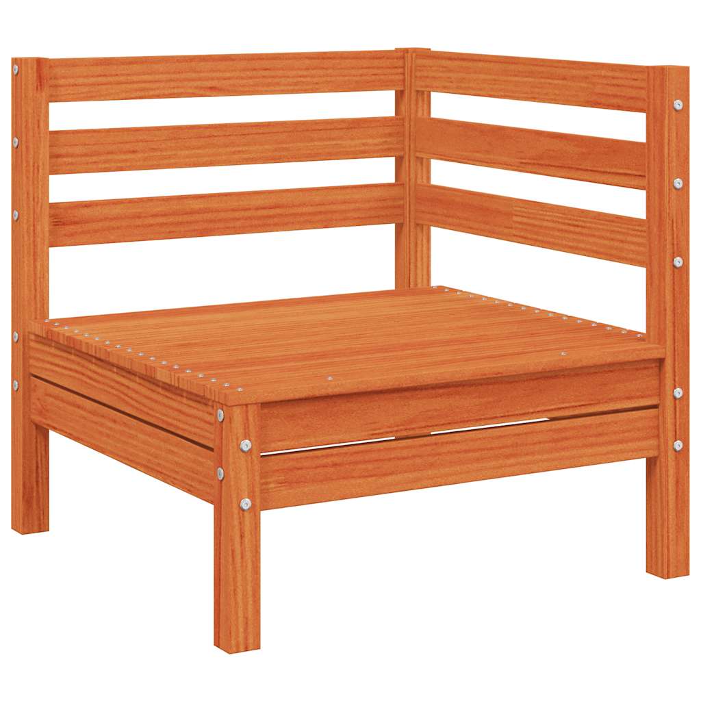 Hjørnemodul med hynder massivt fyrretræ gyldenbrun - number 4.