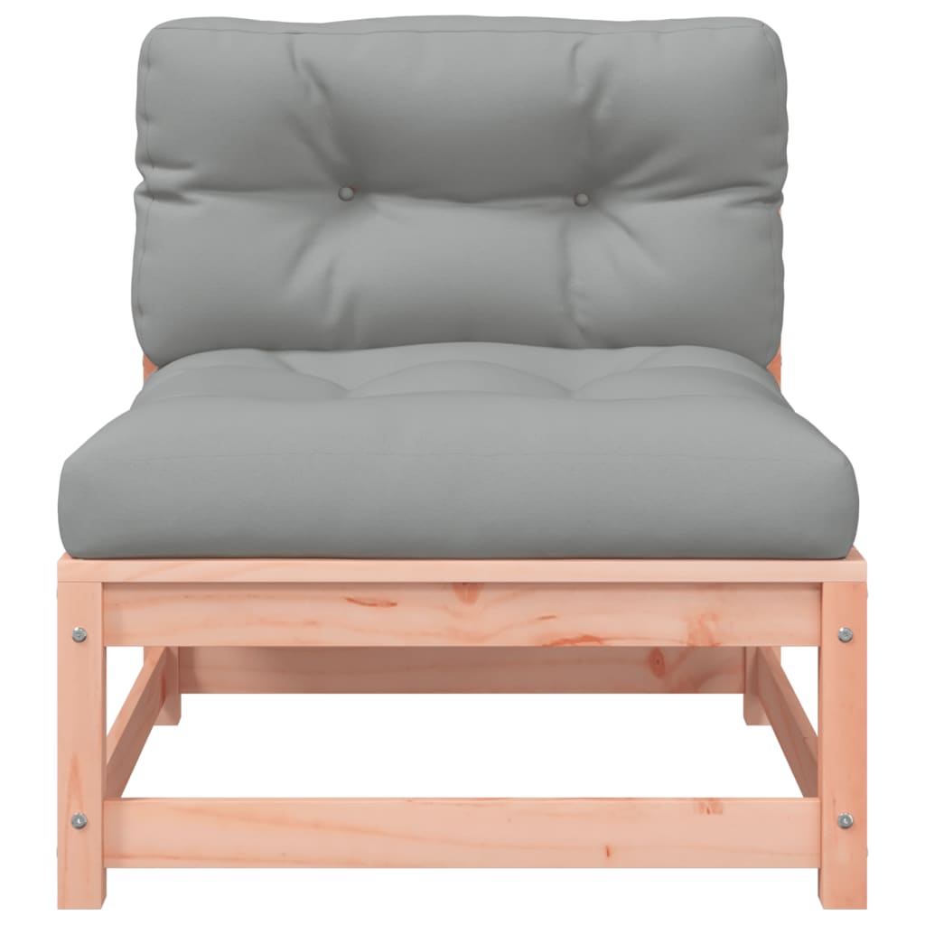 Sofa med hynder og fodskammel uden armlæn - douglasgran naturlig, 1, armless sofa - number 7.