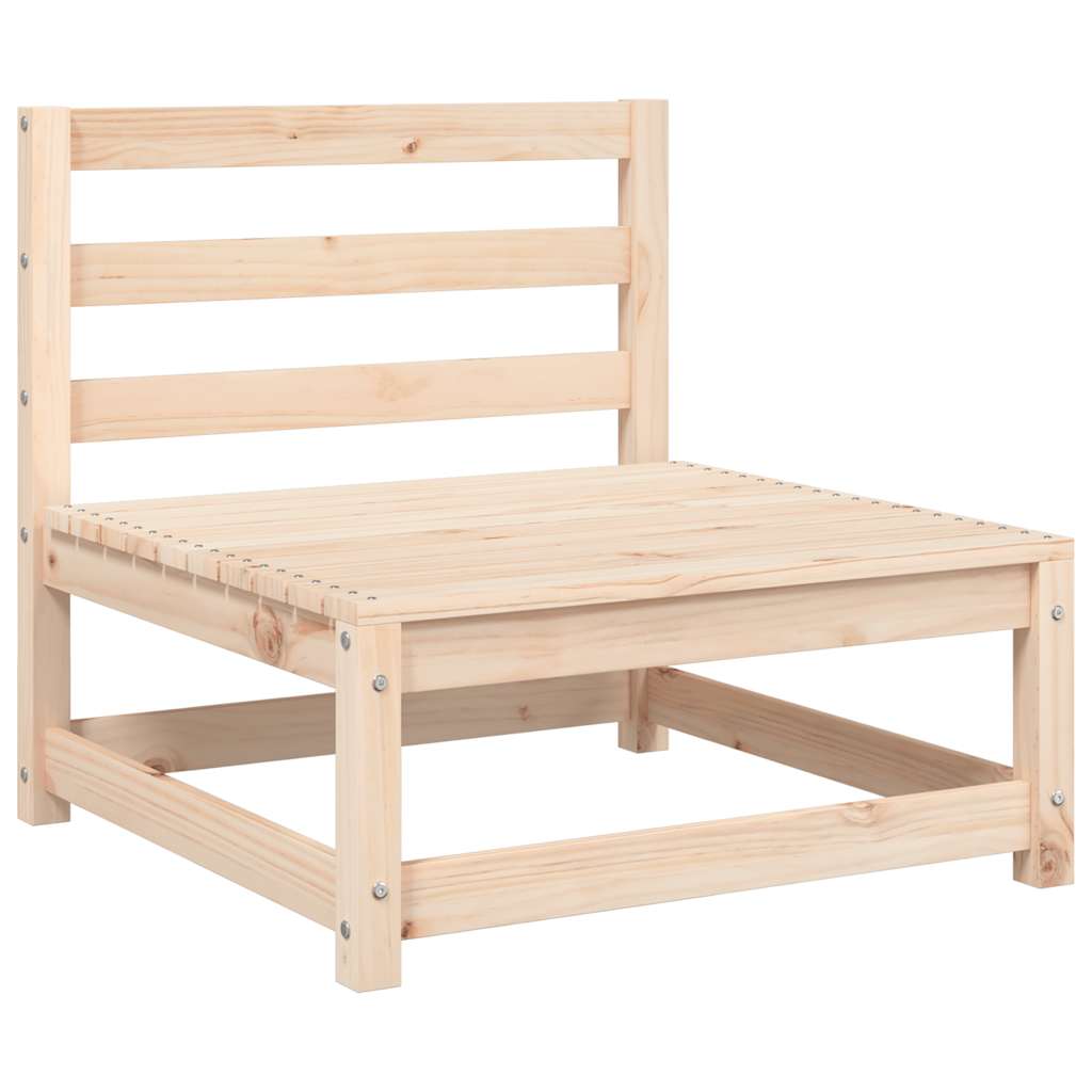 Kauč modul s jastucima bez rukonaslona puni bor - prirodni i crni, 1, stol - number 4.