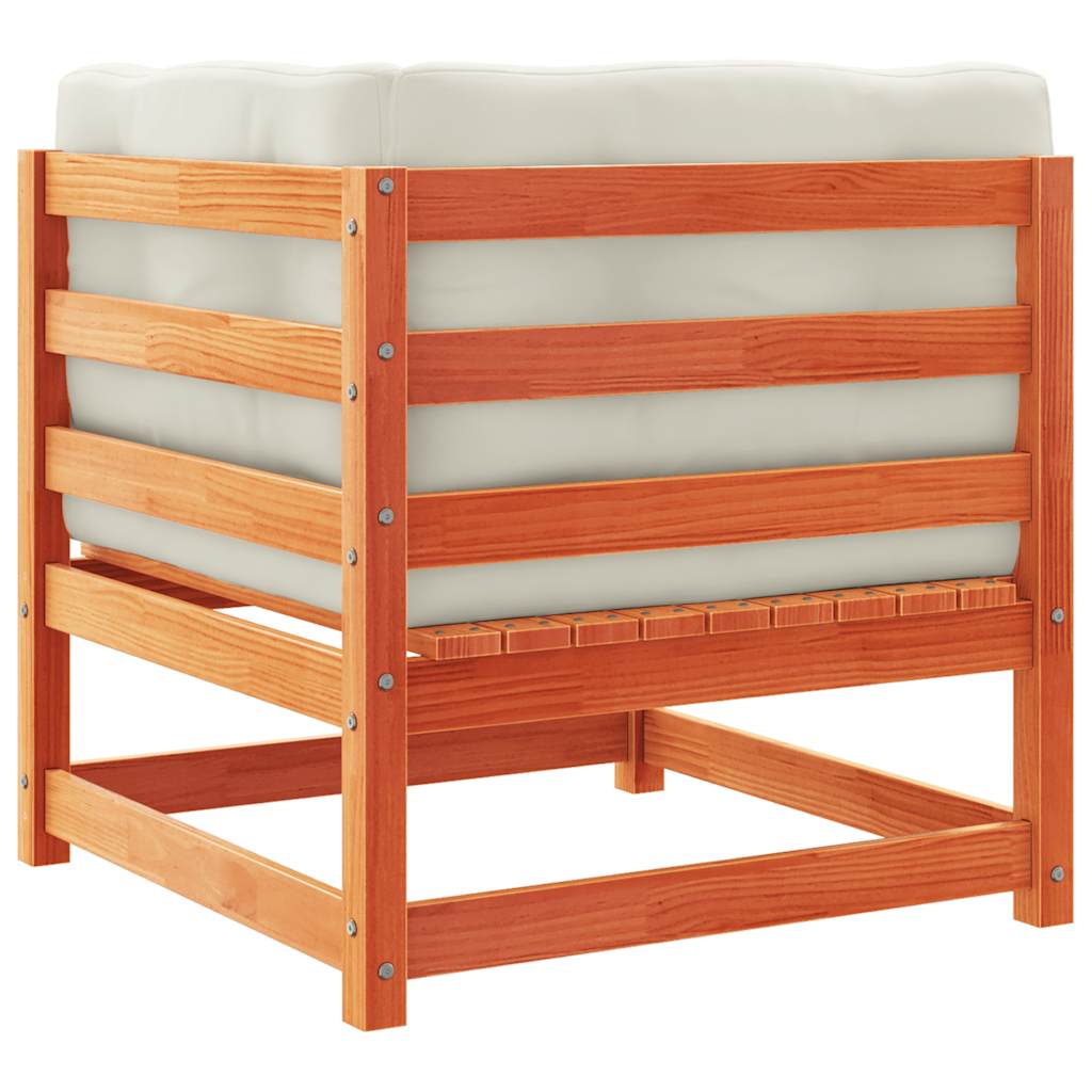 Kutni moduli s jastucima 2 kom. čvrsti bor zlatno smeđa - number 8.