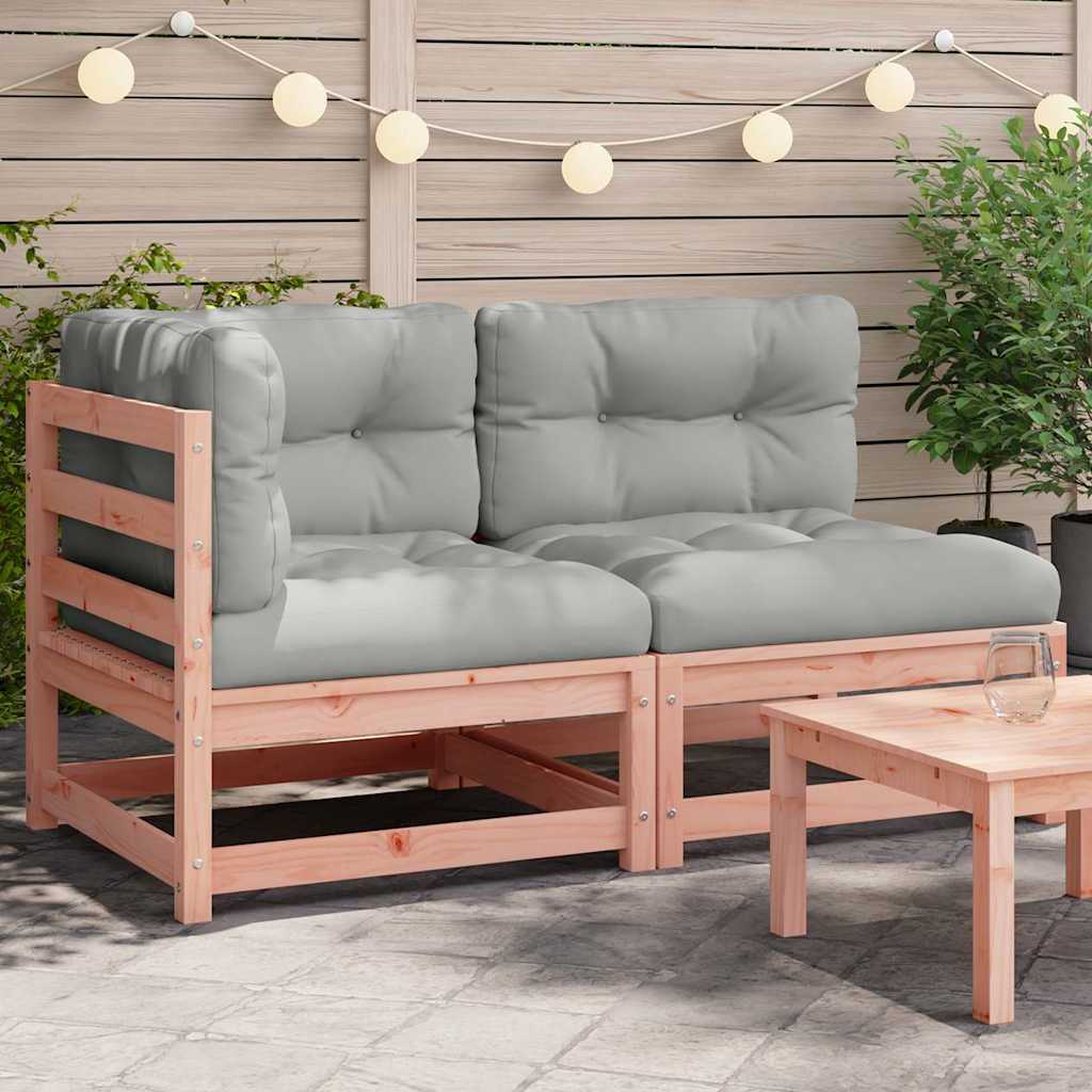 2-personers havesofa med hynder massivt douglasgran - number 1.