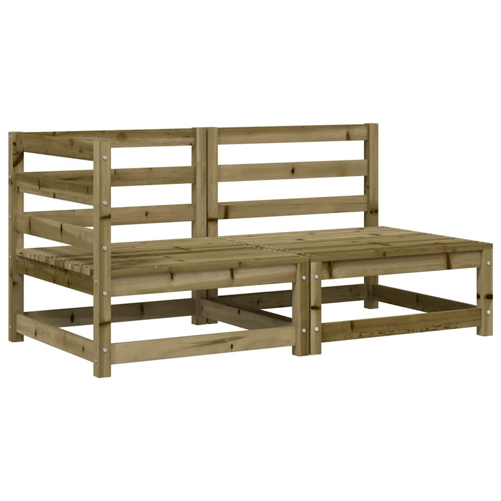 2-personers havesofa med hynder imprægneret fyrretræ - number 4.