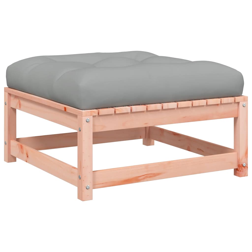 Fodskammel til haven 2 stk. med hynder massivt fyrretræ - number 5.