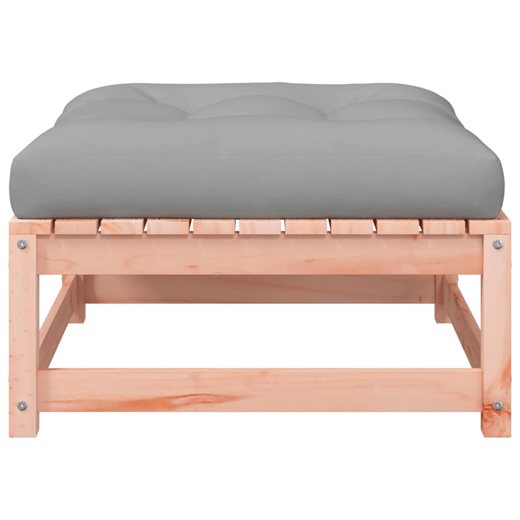 Fodskammel til haven 2 stk. med hynder massivt fyrretræ - number 7.