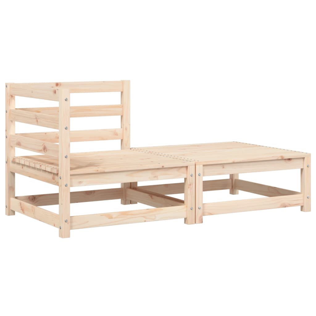 Hjørnemodul til havesofa med hynder og fodskammel - fyrretræ naturlig, 1, hjørnesofa - number 4.