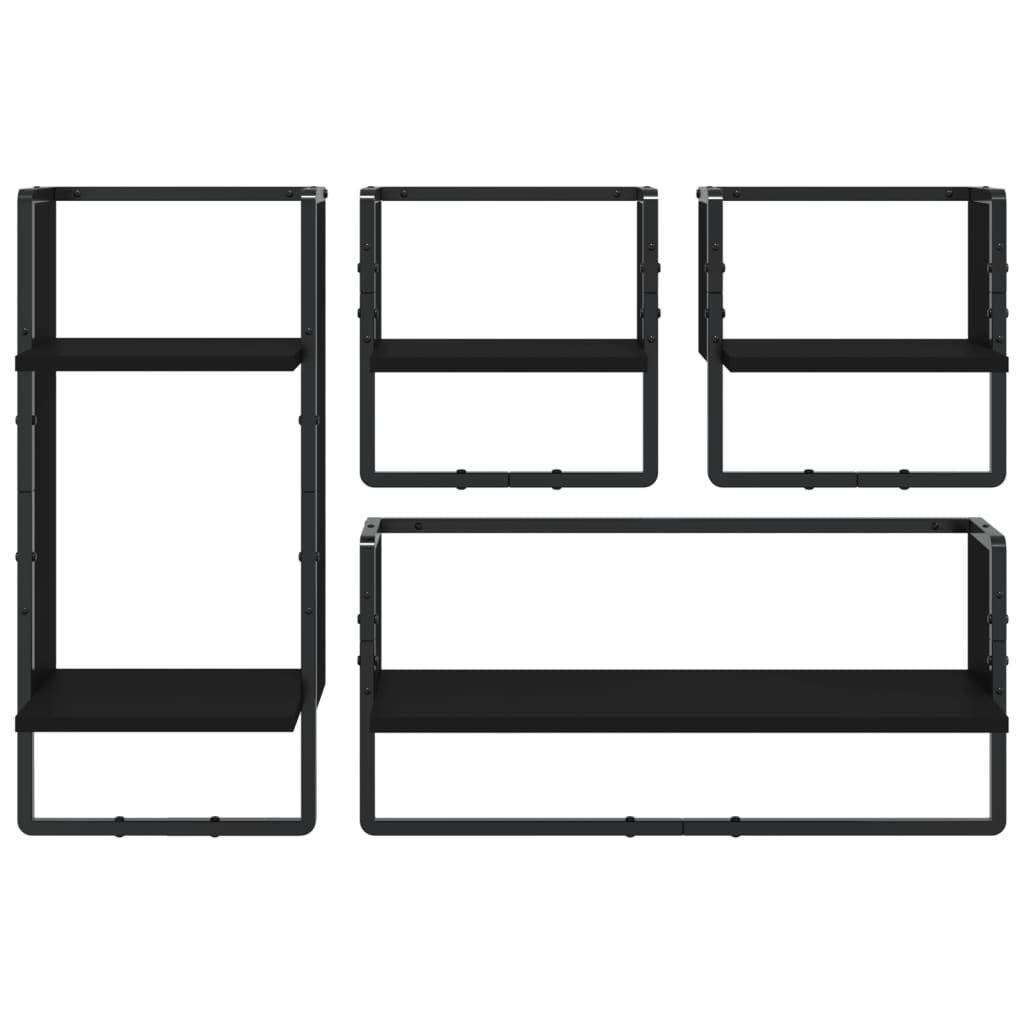 Vegghyller med stenger deler konstruert tre - sonoma eik, 6, 1 - number 4.