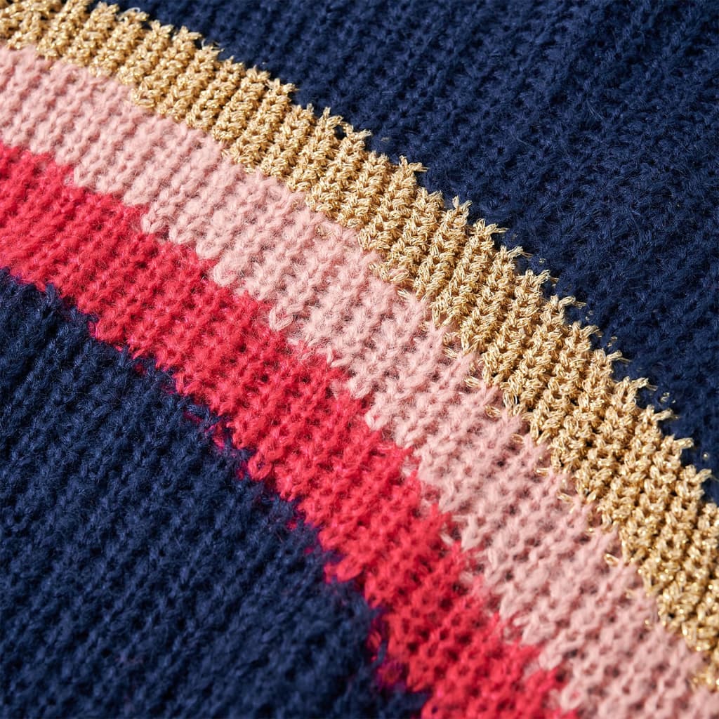 Pull pour enfant taille 92 tricoté bleu marine - 92 (1 5-2 ans) - number 4.