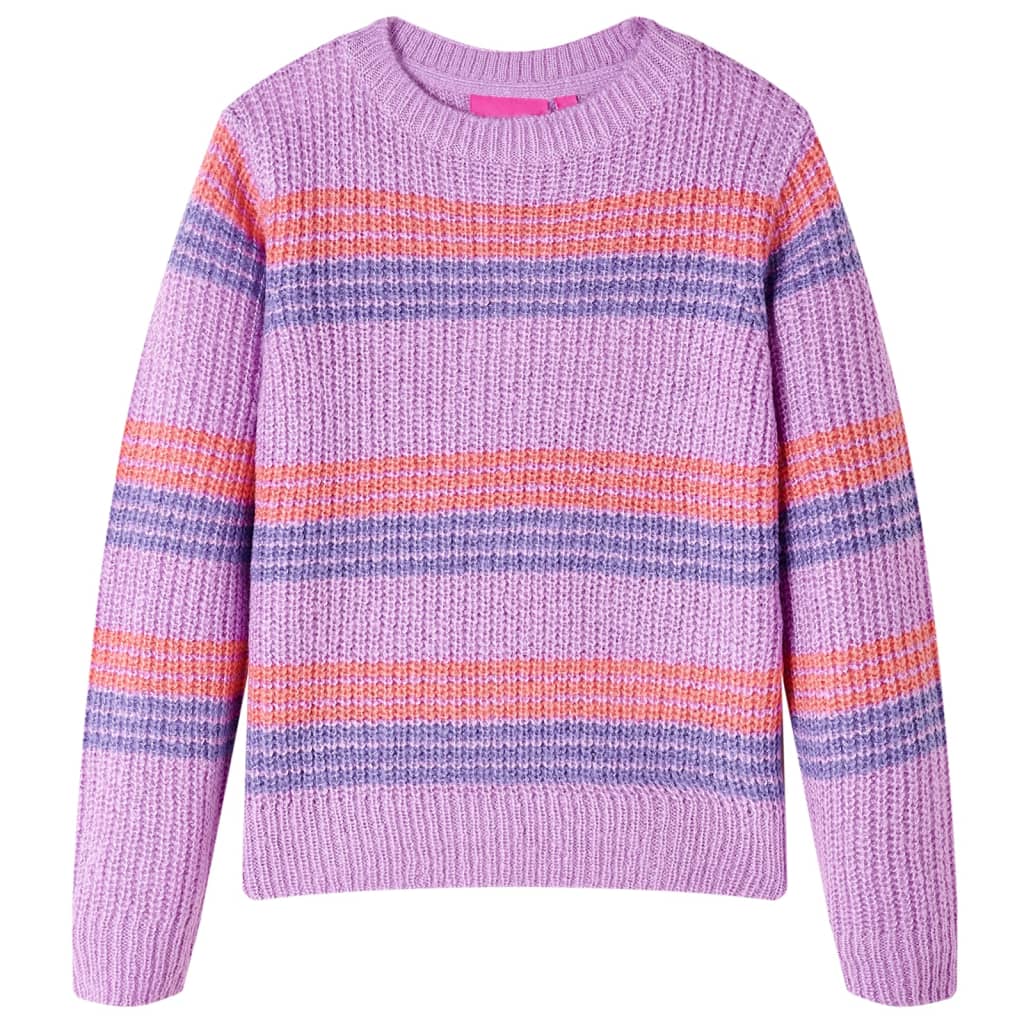 Pull pour enfant taille 92 tricoté violet et rose - 92 (1 5-2 ans) - number 1.