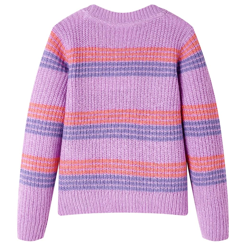Pull pour enfant taille 92 tricoté violet et rose - 92 (1 5-2 ans) - number 2.