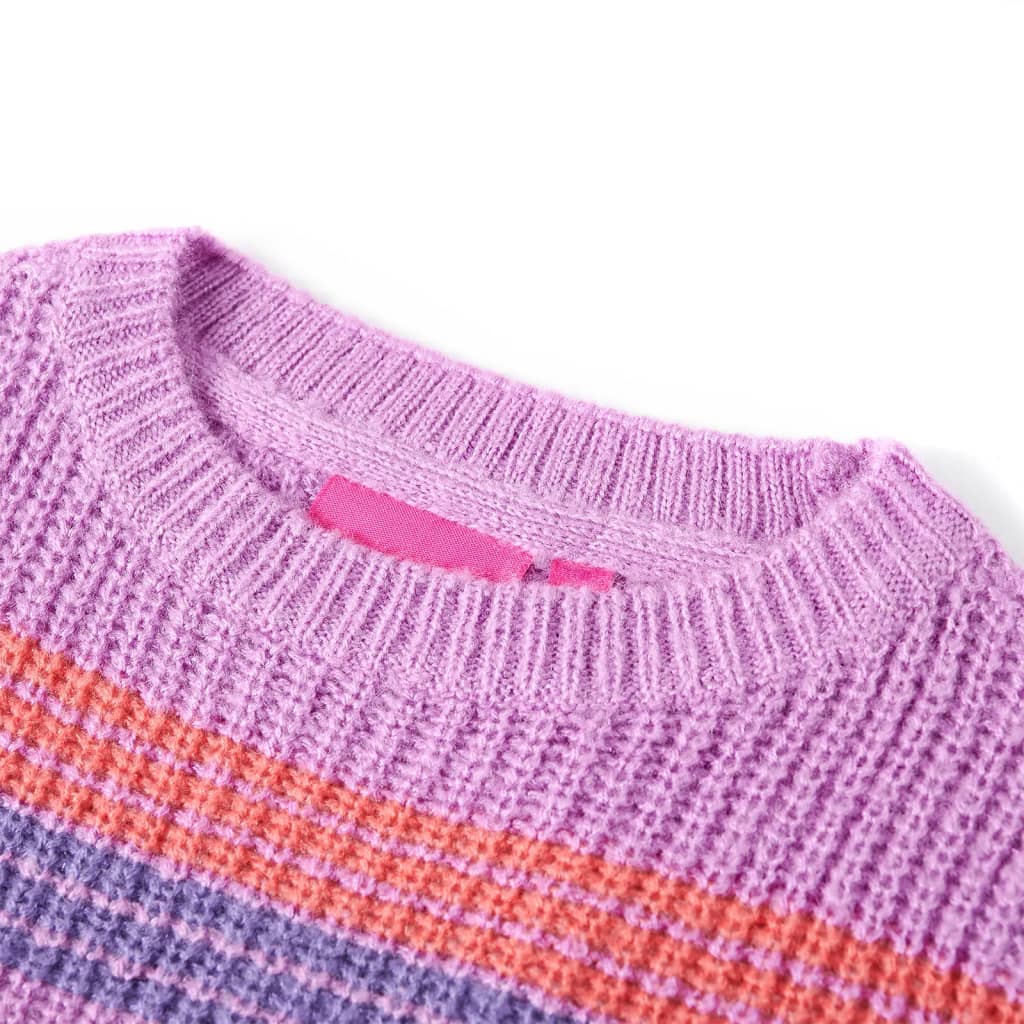 Pull pour enfant taille 92 tricoté violet et rose - 92 (1 5-2 ans) - number 3.