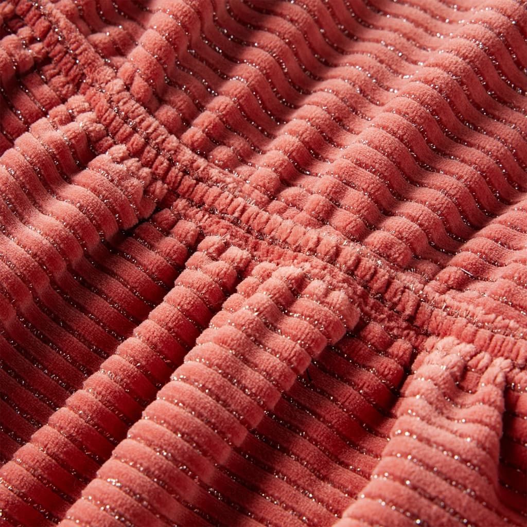 Robe à manches longues pour enfant taille 92 velours rose - 92 (1 5-2 ans) - number 4.