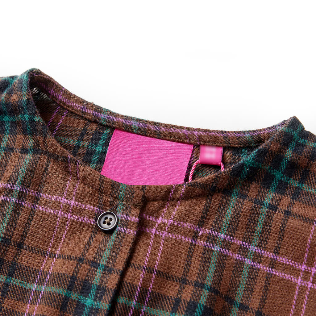 Robe à manches longues pour enfant taille 92 couleur cognac - 92 (1 5-2 ans) - number 3.