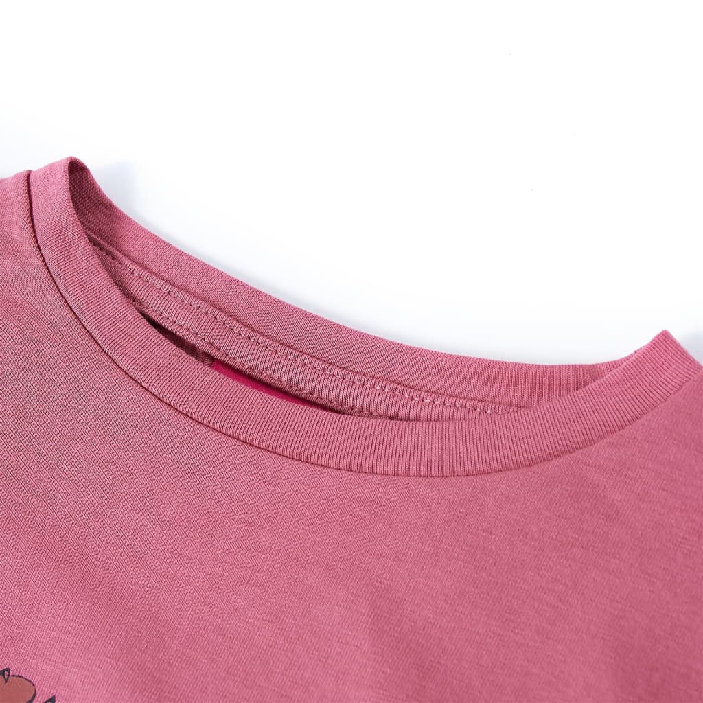 T-shirt manches longues pour enfant taille 92 cm rose - 92 (1 5-2 ans) - number 3.