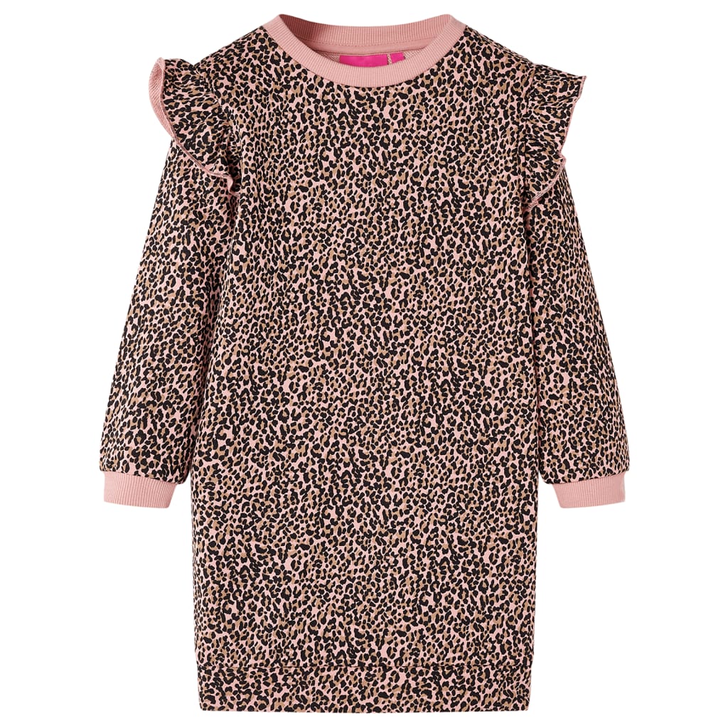 Robe sweat pour enfant taille 92 rose - 92 (1 5-2 ans) - number 1.