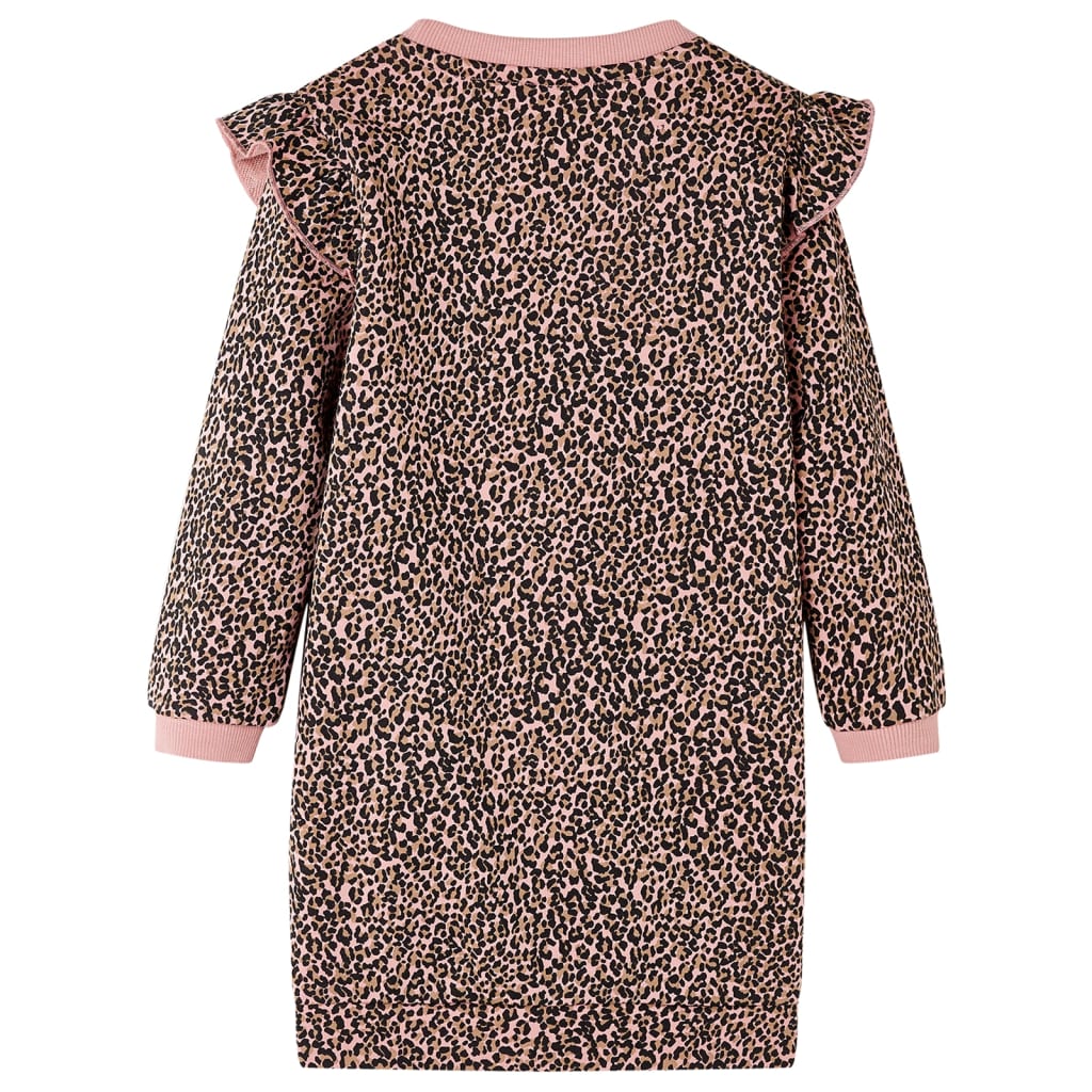 Robe sweat pour enfant taille 92 rose - 92 (1 5-2 ans) - number 2.