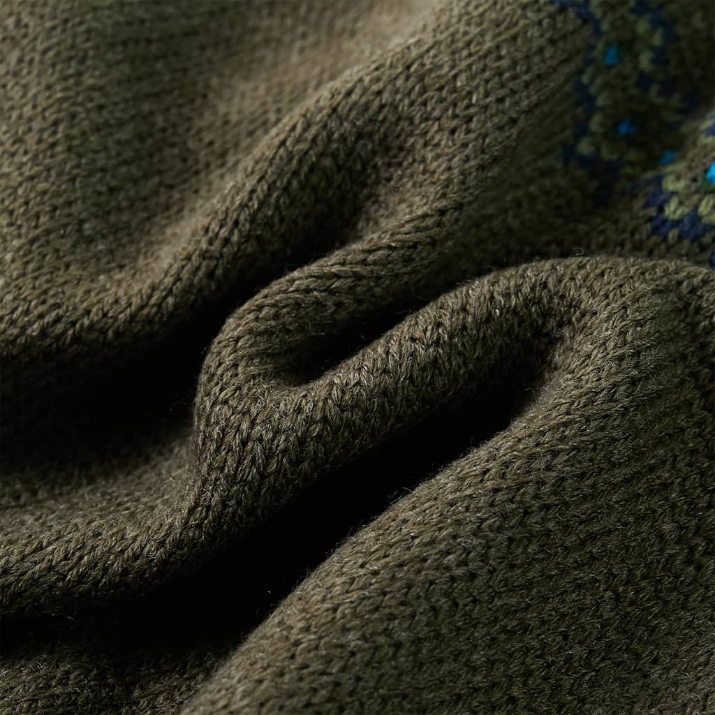 Pull pour enfant taille 92 tricoté - couleur cognac, 104 (3-4 ans) - number 7.