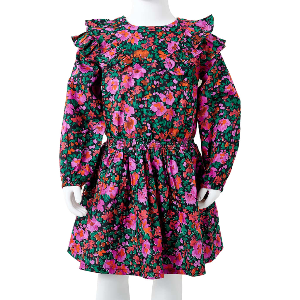 Robe à manches longues pour enfant taille 92 rose - 92 (1 5-2 ans) - number 9.