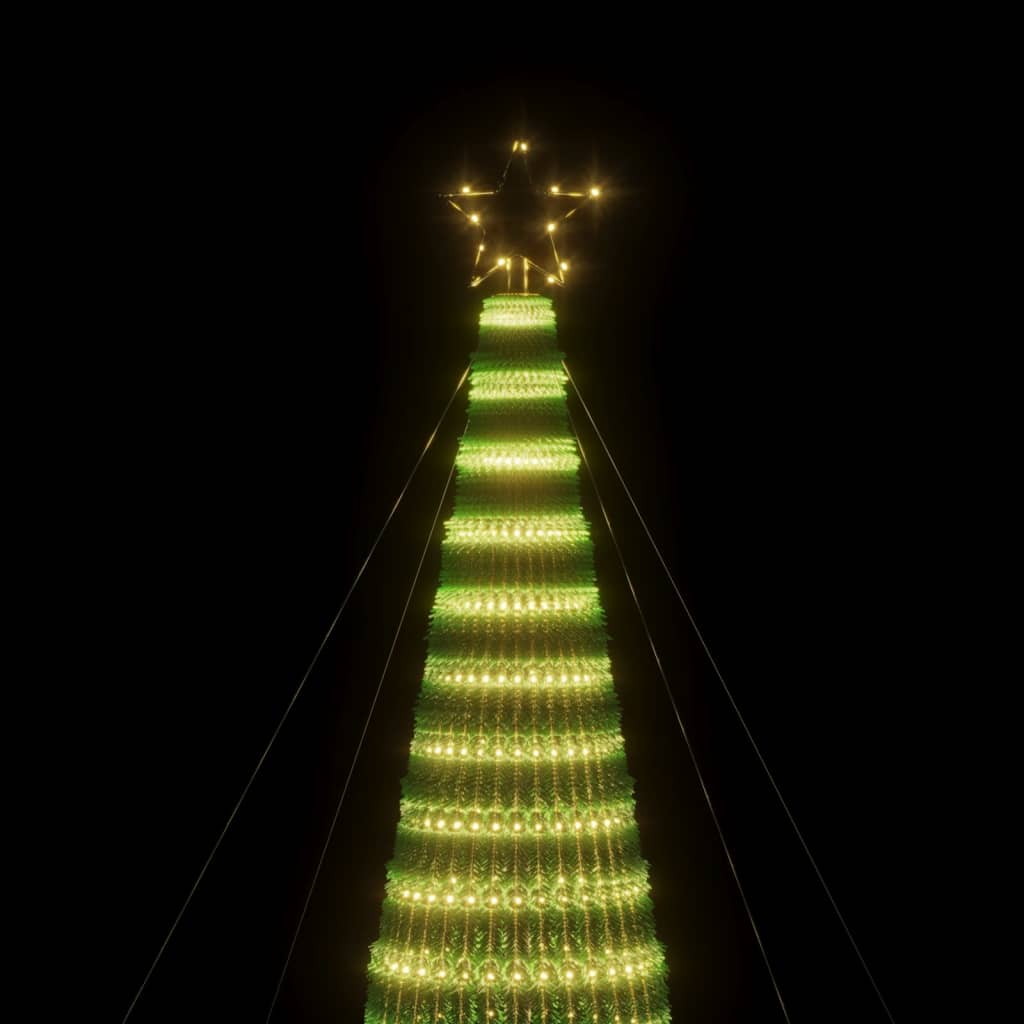 Sapin de noël lumineux 1544 led 500 cm lumière blanche chaude - number 6.