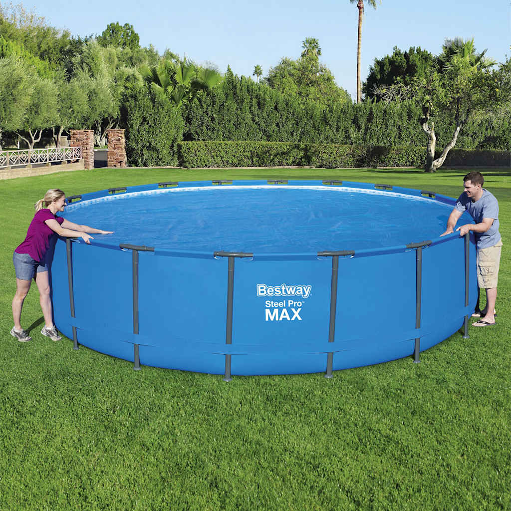 Couverture de piscine chauffée solaire bestway flowclear 549 cm - number 3.