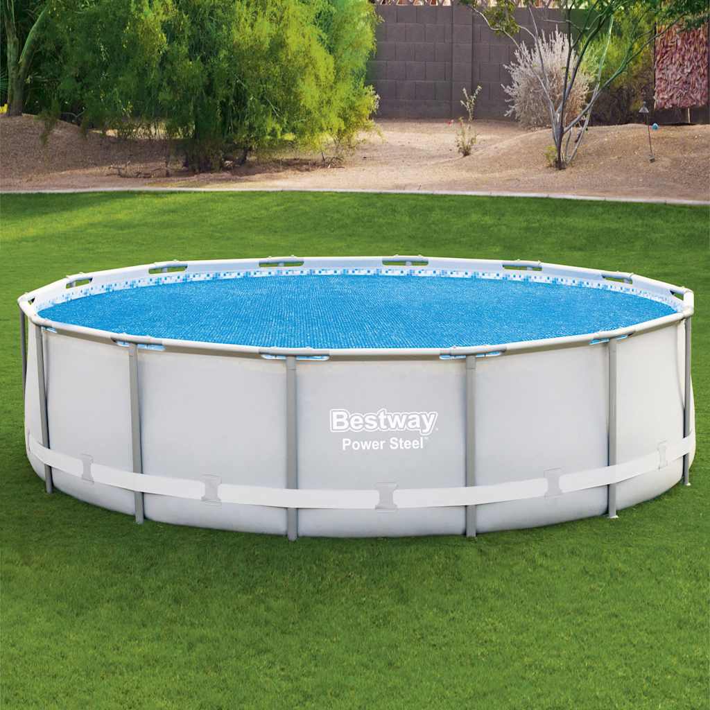 Couverture de piscine chauffée solaire bestway flowclear 427 cm - number 4.