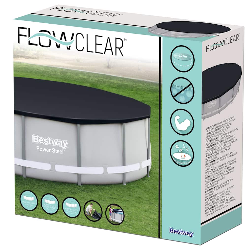 Couverture de piscine bestway flowclear 427 cm - number 9.