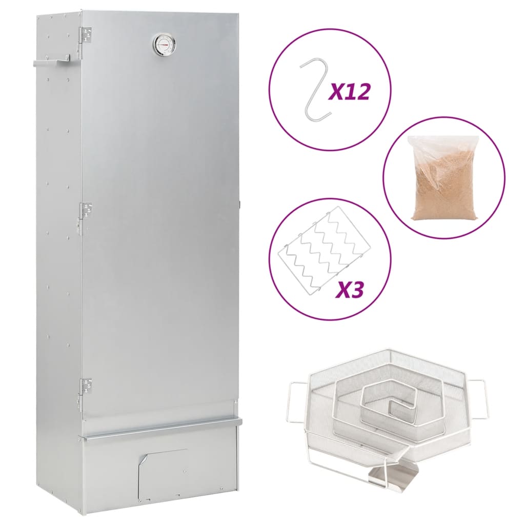 Rygeovn med generator til koldrøgning galvaniseret stål - number 1.