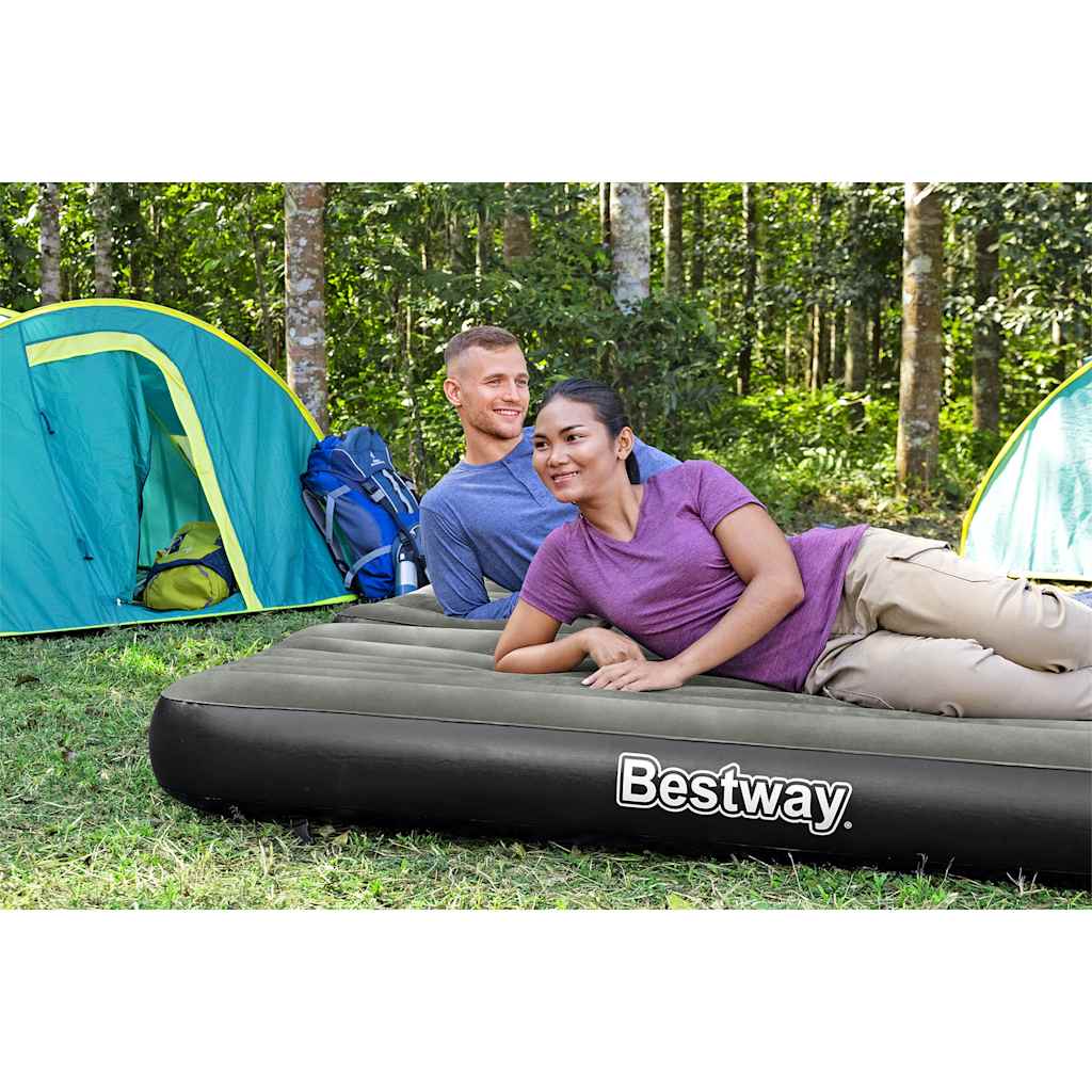Bestway 3-u-1 zračni madrac na napuhavanje 188x99x25 cm crni i sivi - number 3.