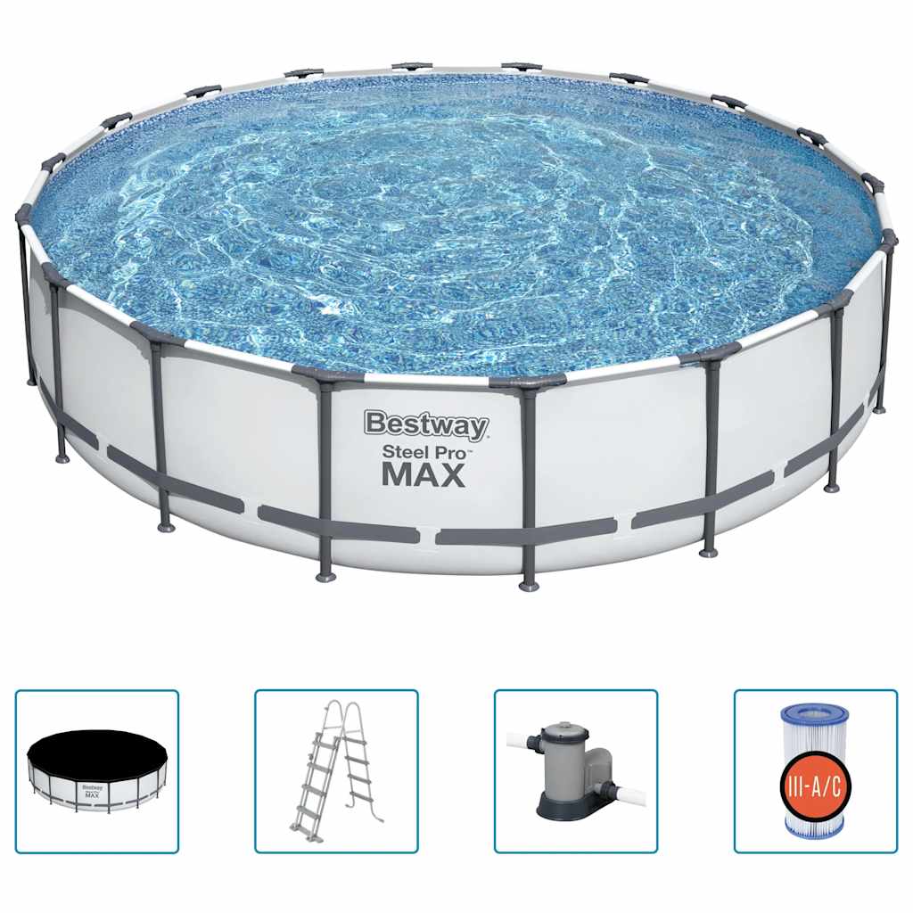 Bestway steel pro max swimmingpoolsæt 549x122 cm - number 1.