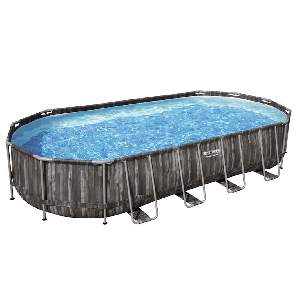 Bestway swimmingpoolsæt 7,32x3,66x1,22 m oval - number 3.