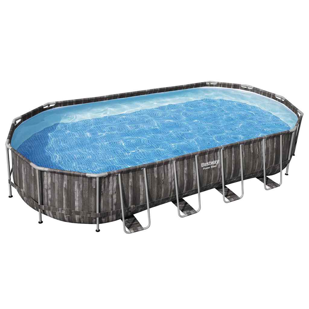 Bestway swimmingpoolsæt 7,32x3,66x1,22 m oval - number 6.