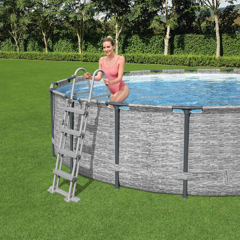 Bestway power steel swimmingpool 488x122 cm rund - number 4.