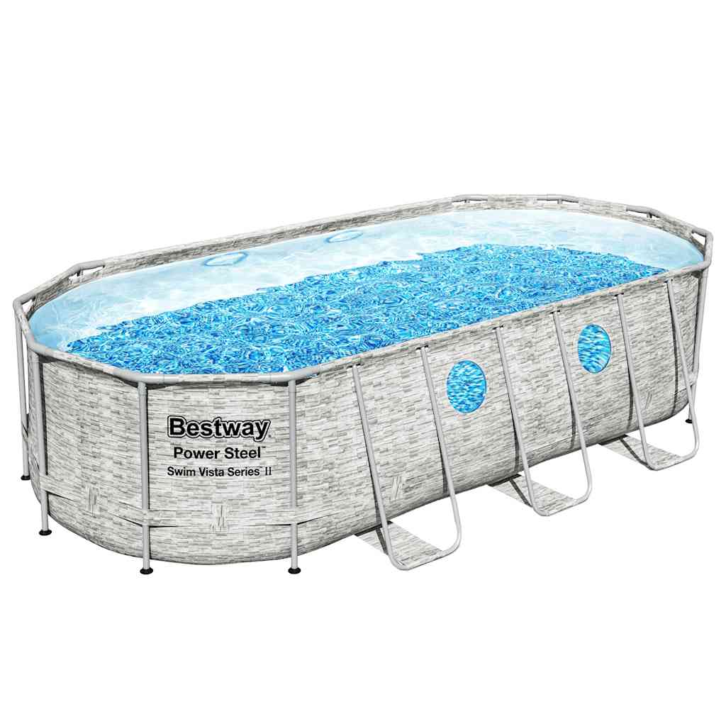 Bestway power steel swim vista series swimmingpoolsæt 549x274x122 cm - number 3.