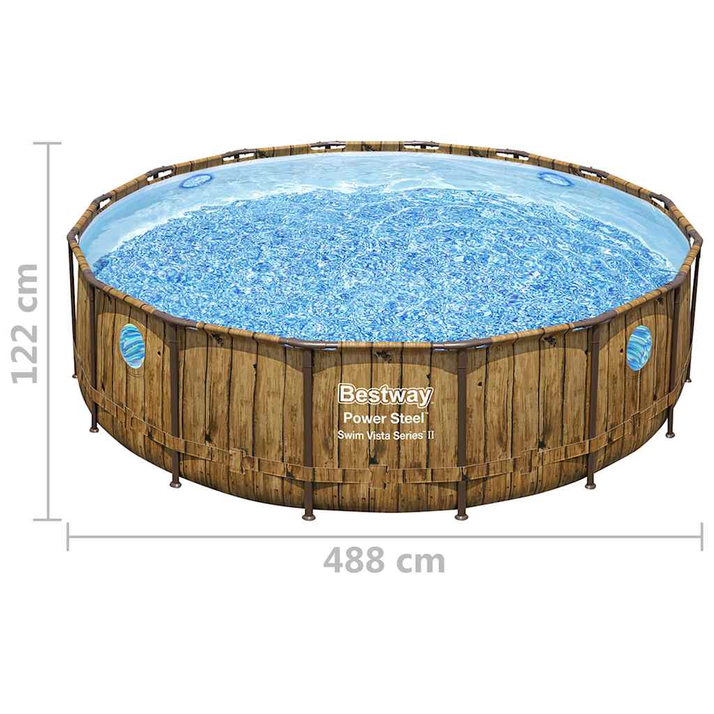 Bestway swimmingpoolsæt power steel 488x122 cm - number 8.