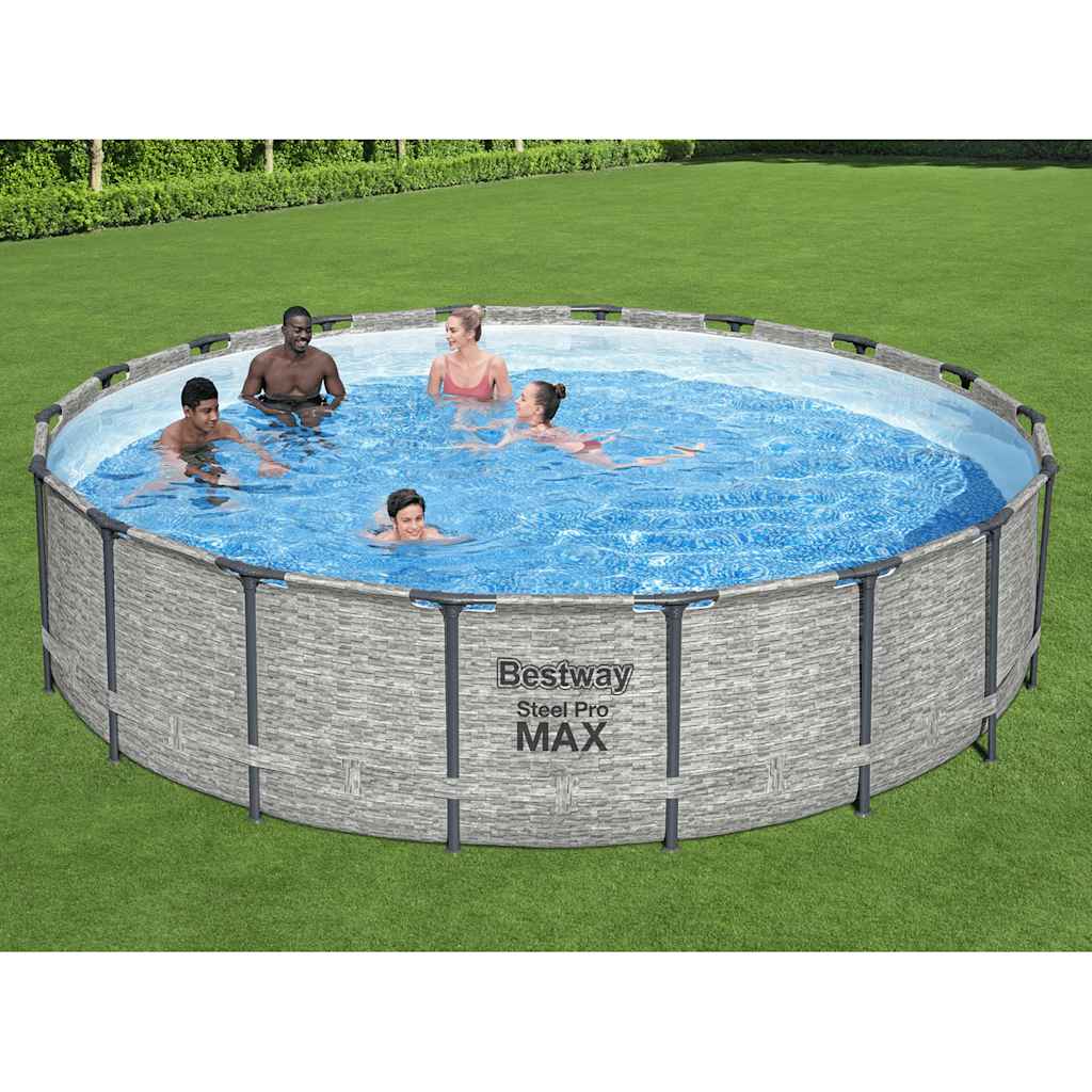 Bestway power steel swimmingpool 549x122 cm - number 1.