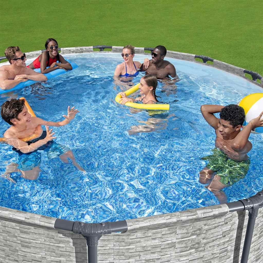 Bestway power steel swimmingpool 427x122 cm - number 9.