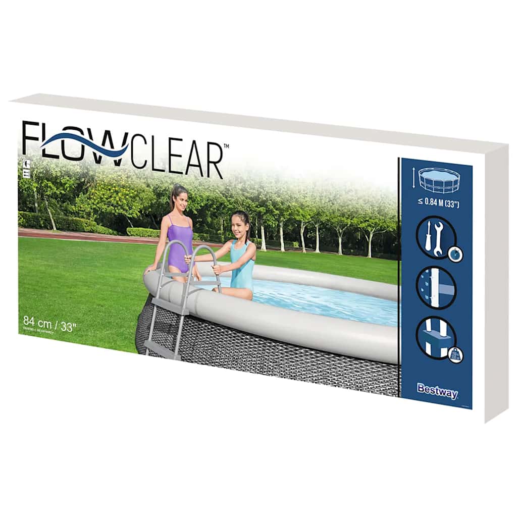 Échelle de piscine bestway avec 2 marches flowclear 84 cm - ooo 1 - number 8.