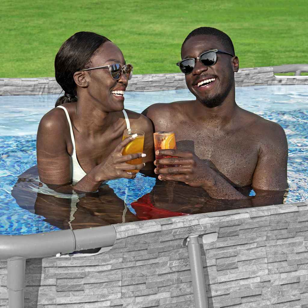 Bestway power steel swimmingpoolsæt 427x250x100 cm - number 4.
