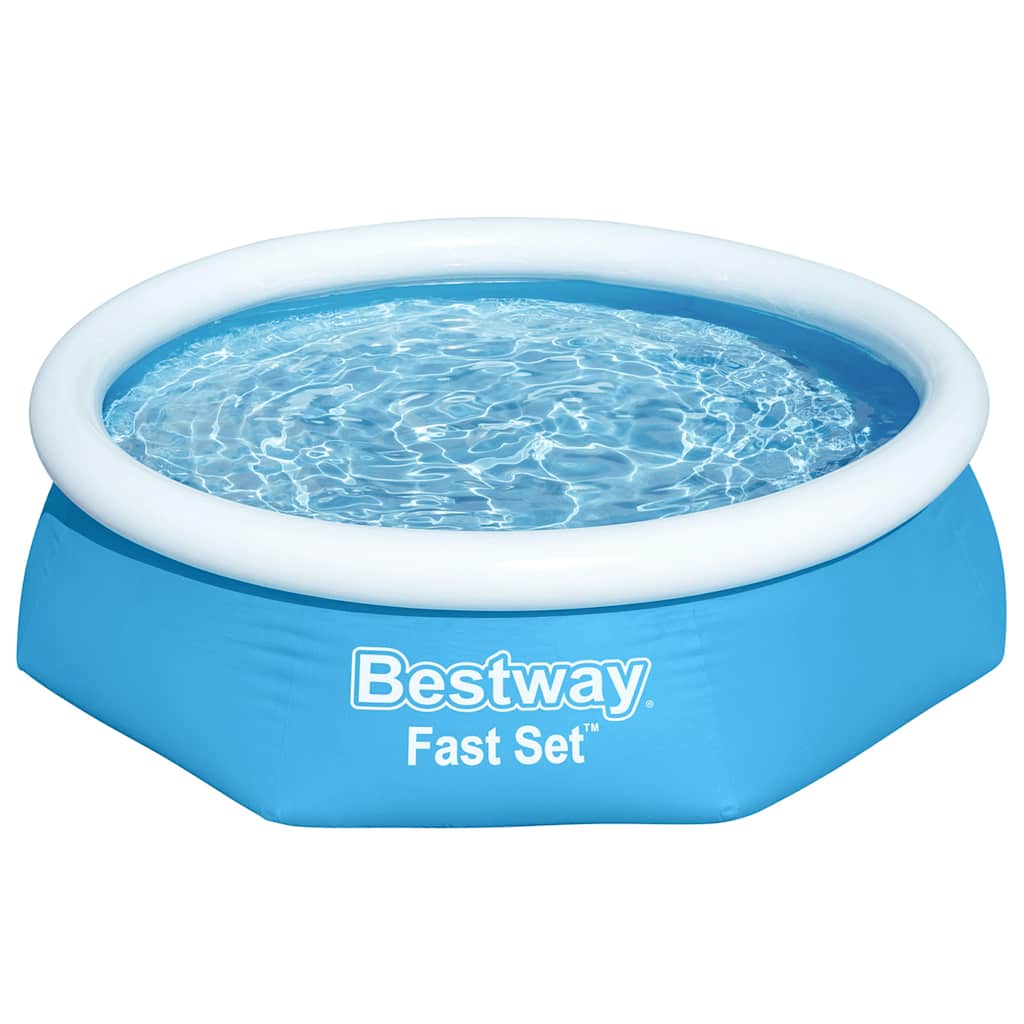 Bestway fast set oppusteligt badebassin 244x66 cm rund 57265 - number 4.