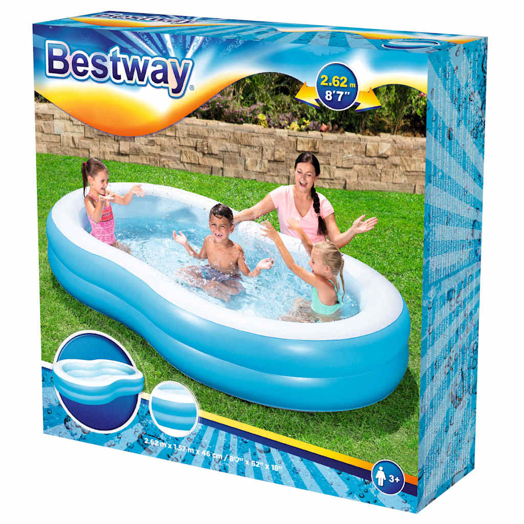 Bestway big lagoon badebassin 262x157x46 cm - ooo 1 - number 6.