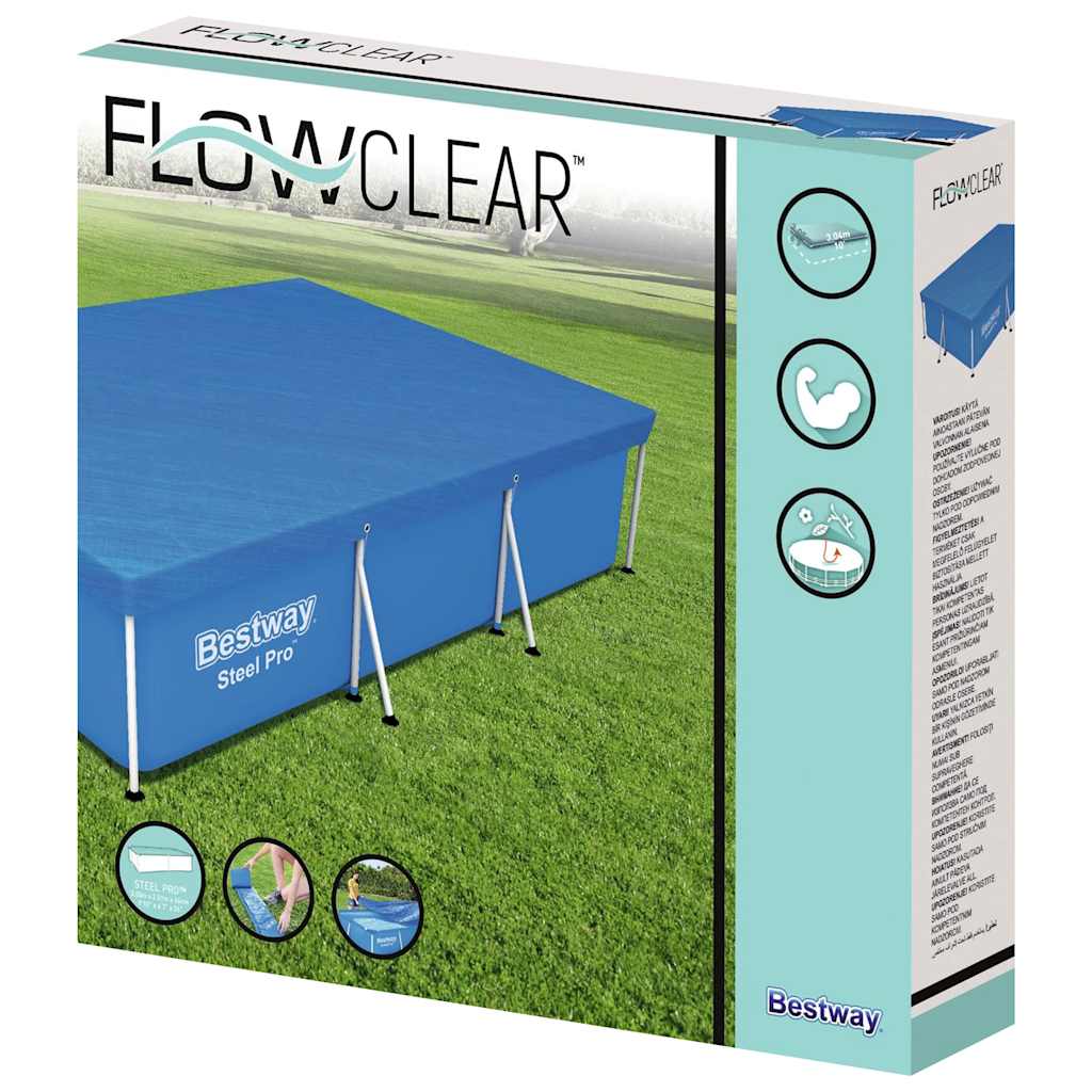 Couverture de piscine bestway flowclear 304x205x66 cm - number 2.