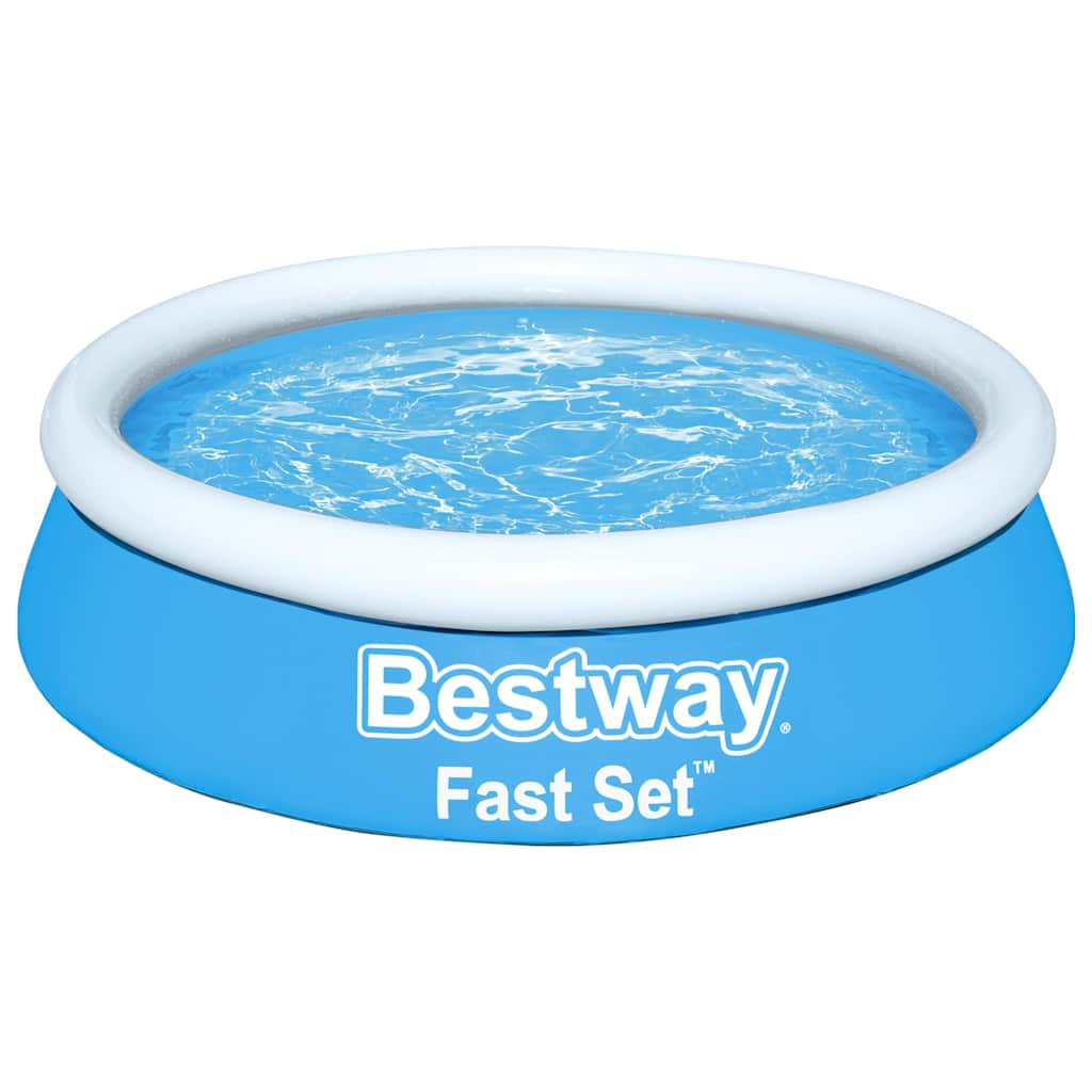 Bestway fast set oppusteligt badebassin 183x51 cm blå - number 2.