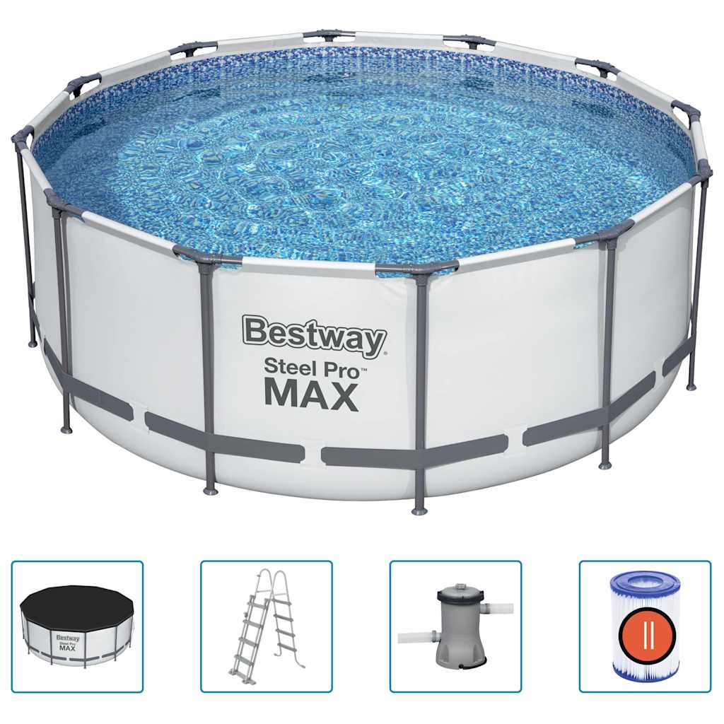 Bestway steel pro max swimmingpoolsæt rund 366x122 cm - number 2.